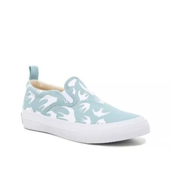 MCQ Alexander MCQueen Women's Swallow Light Blue Slip On Sneaker Size 41 /. US 1 - Picture 1 of 4